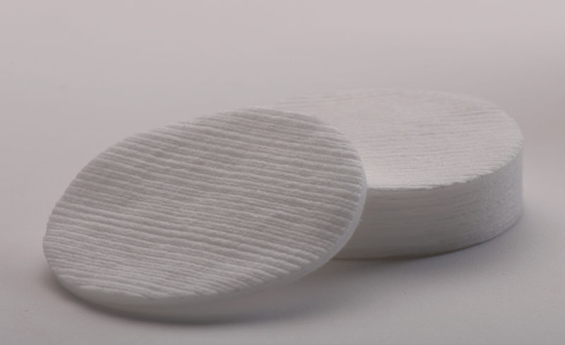 Soft and patterned cotton oval pads by Lavino Kapur