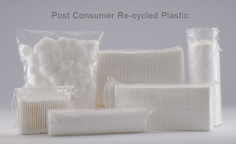 Cotton balls, pads, pleats in Recycled plastic packaging at Lavino Kapur