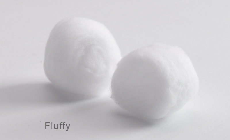 Fluffy large cotton balls by Lavino Kapur