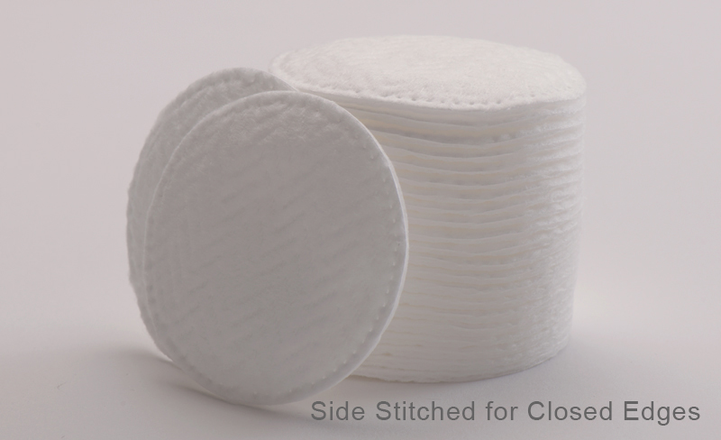 stitched round cotton pads by Lavino Kapur