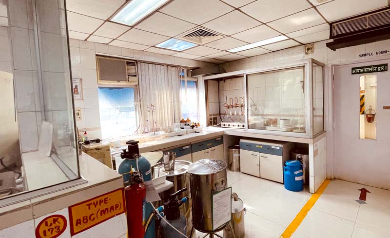 quality control lab at Lavino Kapur